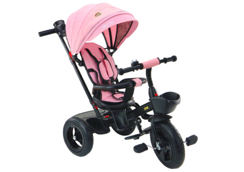 Rowerek trójkołowy Lean Toys PRO550 różowy 20125 6m+ Rowerek trójkołowy Lean Toys PRO550 różowy 20125 6m+