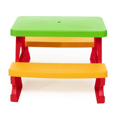 Stolik ogrodowy piknikowy dziecięcy z ławkami Dohany 5067 czerwony 2l+