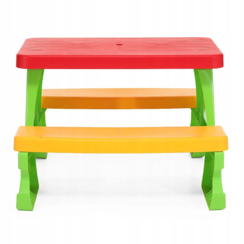 Stolik ogrodowy piknikowy dziecięcy z ławkami Dohany 5067 zielony 2l+