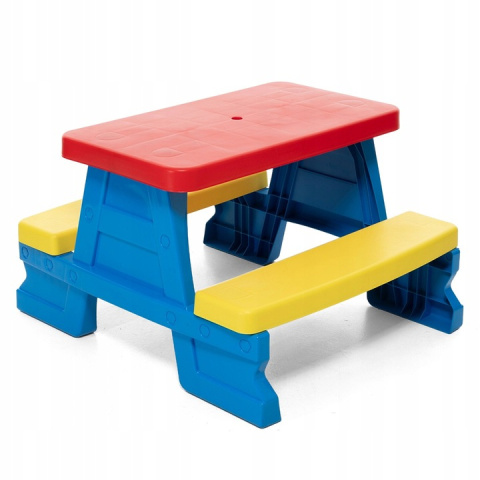 Stolik ogrodowy piknikowy dziecięcy z ławkami Dohany 5067 niebieski 2l+