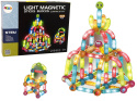 Świecące Klocki Magnetyczne Edukacyjne 102 El. Lean Toys 14657 3l+ Świecące Klocki Magnetyczne Edukacyjne 102 El. Lean Toys 14657 3l+