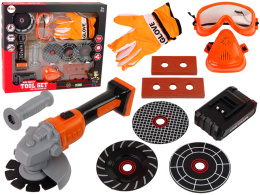 Zabawka Zestaw Majsterkowicza Szlifierka Baterie Lean Toys 13351 3l+