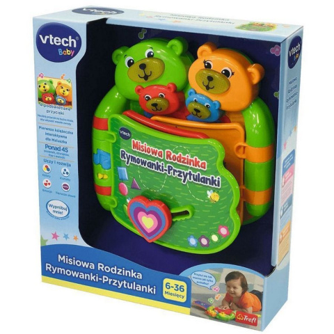 Książeczka edukacyjna Vtech Misiowa Rymowanki Rodzinka 60993 6m+