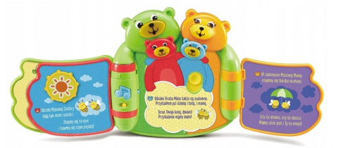Książeczka edukacyjna Vtech Misiowa Rymowanki Rodzinka 60993 6m+ Książeczka edukacyjna Vtech Misiowa Rymowanki Rodzinka 60993 6m+