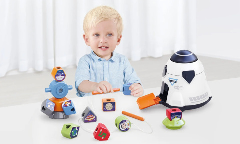 Zabawka edukacyjna Hola Kosmiczny Sorter Rakieta SN622 2l+ Zabawka edukacyjna Hola Kosmiczny Sorter Rakieta SN622 2l+