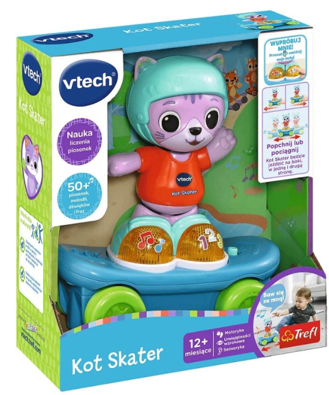 Zabawka interaktywna VTech Kot skater 61906 12m+