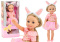 Lalka Różowa Sukienka Opaska Szczotka 38cm Lean Toys 18171 3l+
