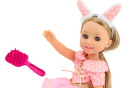 Lalka Różowa Sukienka Opaska Szczotka 38cm Lean Toys 18171 3l+