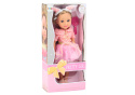 Lalka Różowa Sukienka Opaska Szczotka 38cm Lean Toys 18171 3l+