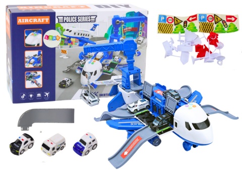Samolot do rozłożenia Komisariat Policji 2w1 DIY Lean Toys 20272 3l+ Samolot do rozłożenia Komisariat Policji 2w1 DIY Lean Toys 20272 3l+