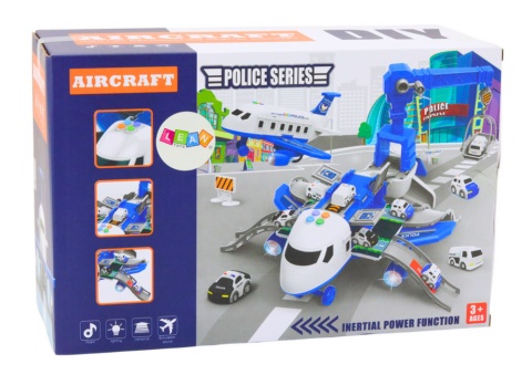 Samolot do rozłożenia Komisariat Policji 2w1 DIY Lean Toys 20272 3l+ Samolot do rozłożenia Komisariat Policji 2w1 DIY Lean Toys 20272 3l+