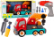 Ciężarówka do skręcania DIY Pomarańczowy Dźwig Lean Toys 18651 3l+