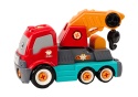 Ciężarówka do skręcania DIY Pomarańczowy Dźwig Lean Toys 18651 3l+ Ciężarówka do skręcania DIY Pomarańczowy Dźwig Lean Toys 18651 3l+