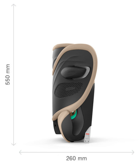 Fotelik samochodowy 100-150 cm Cybex Solution G2 Plus Almond Beige