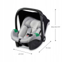 Fotelik samochodowy 40-75 cm Kinderkraft Mink Pro i-Size Grey