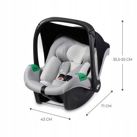 Fotelik samochodowy 40-75 cm Kinderkraft Mink Pro i-Size Grey Fotelik samochodowy 40-75 cm Kinderkraft Mink Pro i-Size Grey