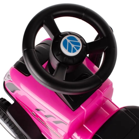 Jeździk traktor + przyczepa i narzędzia Top Kids New Holland róż 12 m+