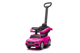 Jeździk z pchaczem 3w1 Lean Toys Mercedes różowy 25069 12m+