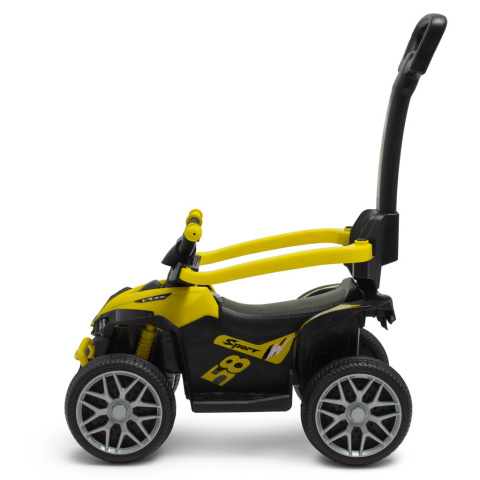 Jeździk z rączką quad Baby Mix Mega Prime Eva żółty 56316 12m+ Jeździk z rączką quad Baby Mix Mega Prime Eva żółty 56316 12m+