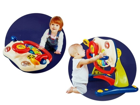 Interaktywny Chodzik Tablica Kierownica 3w1 Lean Toys 8492 6m+ Interaktywny Chodzik Tablica Kierownica 3w1 Lean Toys 8492 6m+