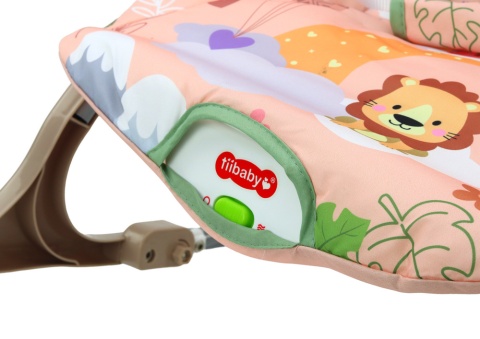 Leżaczek bujaczek 2w1 Wibracja Dźwięk Lean Toys Różowy Lew 17673 0+ Leżaczek bujaczek 2w1 Wibracja Dźwięk Lean Toys Różowy Lew 17673 0+