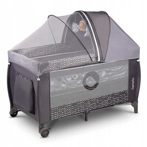 Łóżeczko turystyczne Lionelo Sven Plus Grey Scandi