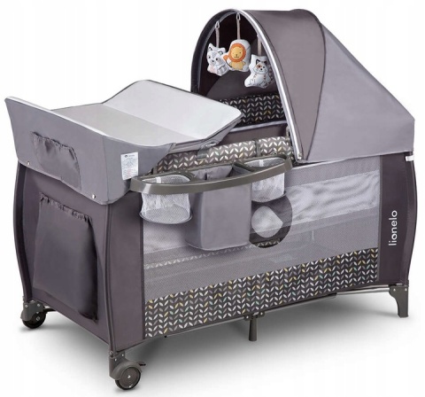 Łóżeczko turystyczne Lionelo Sven Plus Grey Scandi