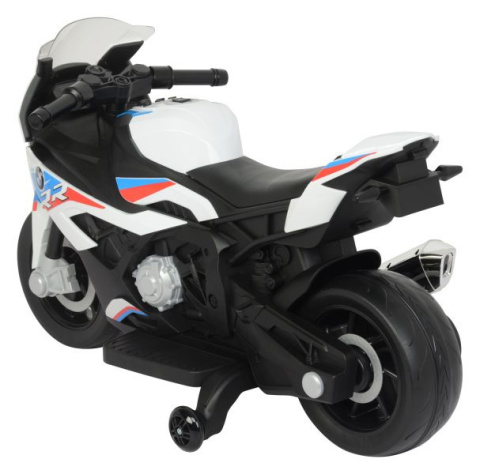 Motor na akumulator dla dziecka Lean Toys BMW S1000RR 2156 biały 3l+ Motor na akumulator dla dziecka Lean Toys BMW S1000RR 2156 biały 3l+