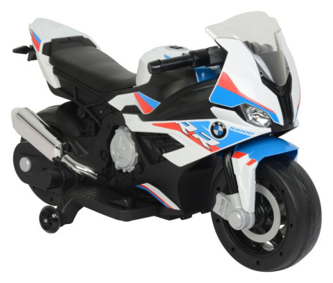 Motor na akumulator dla dziecka Lean Toys BMW S1000RR 2156 biały 3l+ Motor na akumulator dla dziecka Lean Toys BMW S1000RR 2156 biały 3l+