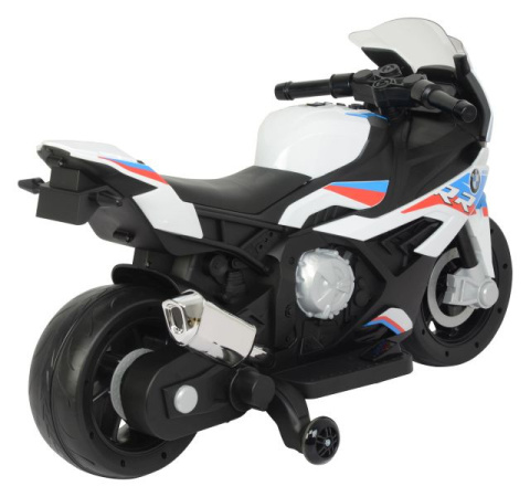 Motor na akumulator dla dziecka Lean Toys BMW S1000RR 2156 biały 3l+ Motor na akumulator dla dziecka Lean Toys BMW S1000RR 2156 biały 3l+