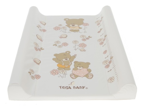 Przewijak dziecięcy sztywny 50 x 70 cm Tega Baby Miś beżowy