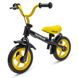 Rowerek biegowy z hamulcem Baby Mix Traveller czarny 56305 2l+