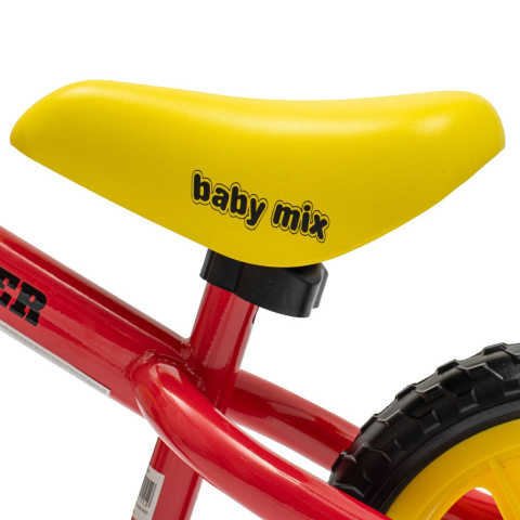 Rowerek biegowy z hamulcem Baby Mix Traveller czerwony 56304 2l+ Rowerek biegowy z hamulcem Baby Mix Traveller czerwony 56304 2l+