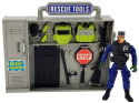 Zestaw Policyjny Helikopter Auto Łódź Dźwięk Broń Lean Toys 7889 3l+