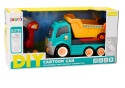 Ciężarówka Wywrotka do skręcania DIY Turkusowa Lean Toys 18647 3l+ Ciężarówka Wywrotka do skręcania DIY Turkusowa Lean Toys 18647 3l+