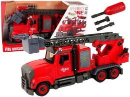 Woź Strażacki Straż Pożarna do Rozkręcania Lean Toys 15923 3l+