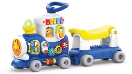Jeździk pociąg 4w1 Dumel Discovery DD10401 niebieski 12m+