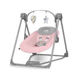 Leżaczek bujaczek huśtawka 3w1 Lionelo Otto Pink Baby