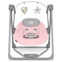Leżaczek bujaczek huśtawka 3w1 Lionelo Otto Pink Baby