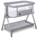 Łóżeczko dostawne Lionelo Luna Grey Concrete