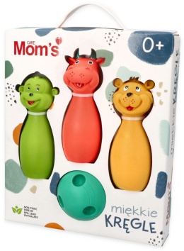 Miękkie kręgle pastelowe Mom's Care Zwięrzątka 511 0+