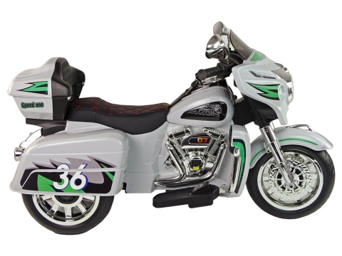 Motor na akumulator dla dziecka Lean Toys Goldwing 3206 szary 3l+ Motor na akumulator dla dziecka Lean Toys Goldwing 3206 szary 3l+