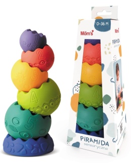 Piamida sensoryczna pastelowa Mom's Care 813 0+