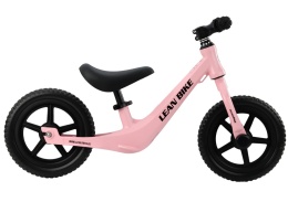 Rowerek biegowy Lean Toys Magnezio różowy magnezowa rama 25833 3l+