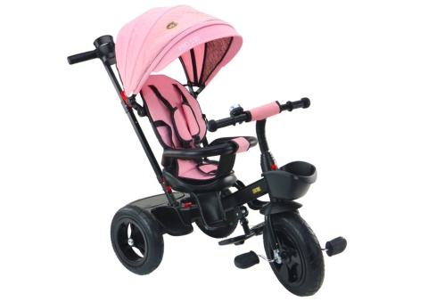 Rowerek trójkołowy Lean Toys PRO550 różowy 27251 6m+ Rowerek trójkołowy Lean Toys PRO550 różowy 27251 6m+