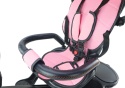 Rowerek trójkołowy Lean Toys PRO550 różowy 27251 6m+