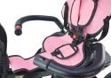 Rowerek trójkołowy Lean Toys PRO550 różowy 27251 6m+