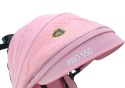 Rowerek trójkołowy Lean Toys PRO550 różowy 27251 6m+