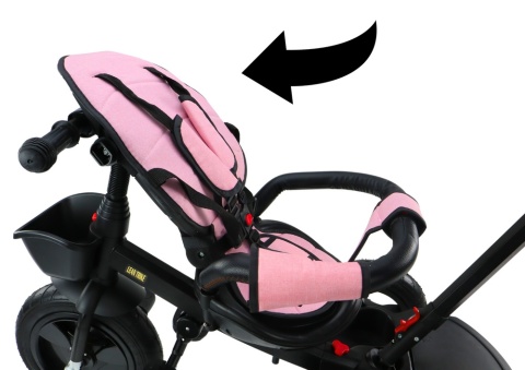 Rowerek trójkołowy Lean Toys PRO550 różowy 27251 6m+ Rowerek trójkołowy Lean Toys PRO550 różowy 27251 6m+