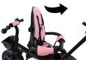 Rowerek trójkołowy Lean Toys PRO550 różowy 27251 6m+